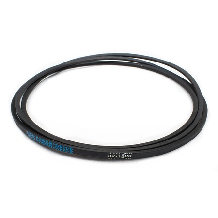 D&D 3V1320 Wedge V-Belt, 132 in Outside Length, 3/8 in Top Width, 5/16 in Thickness, 1 Ribs 3V1320